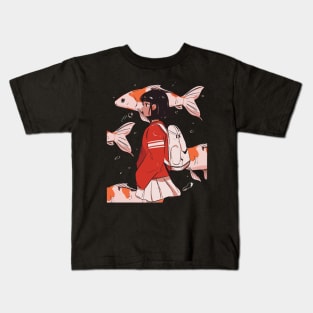 Japan School Girl Kids T-Shirt